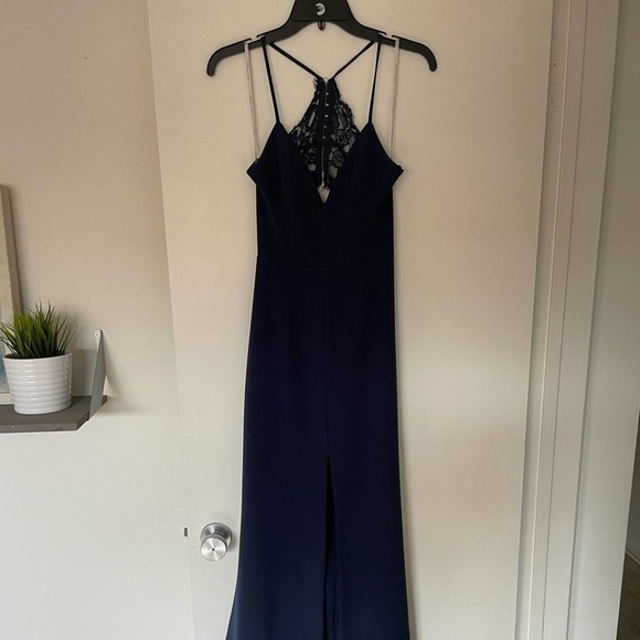 Lovers & Friends Helena Gown Size 2 Navy - Picture 3 of 8